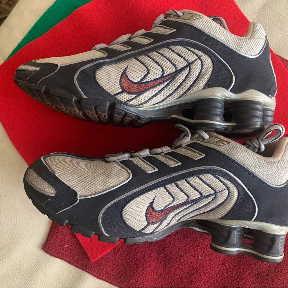 Nike Black and Gray Sneakers with Shox Technology
